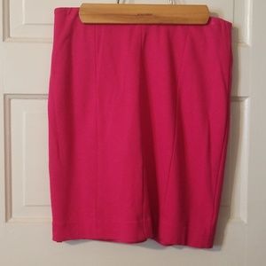 Hot Pink Ann Taylor Petites Bodycon Skirt
